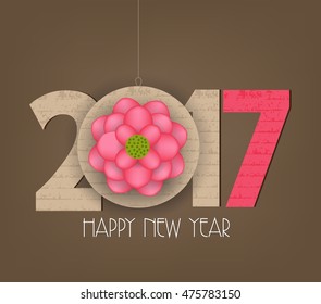 Creative chinese new year 2017 blossom design