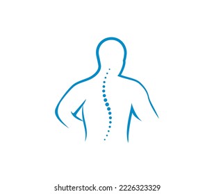  Creative Chiropractic Back Spine Logo Design Illustration