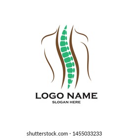 Creative Chiropractic Concept Logo Design Template - Vector
