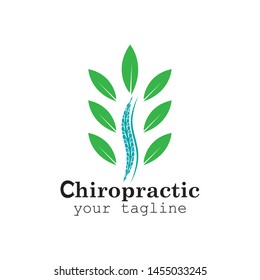 Creative Chiropractic Concept Logo Design Template - Vector
