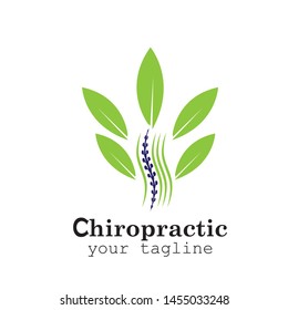 Creative Chiropractic Concept Logo Design Template - Vector
