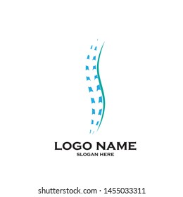 Creative Chiropractic Concept Logo Design Template - Vector
