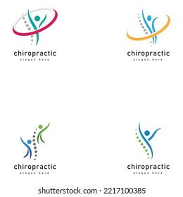 Creative Chiropractic Concept Logo Design Template