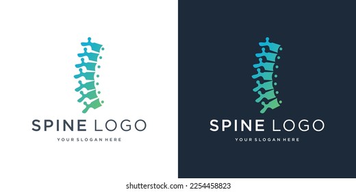 Creative Chiropractic Concept Logo Design Template.