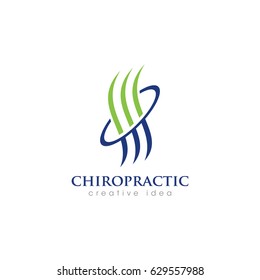 Creative Chiropractic Concept Logo Design Template