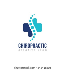 Creative Chiropractic Concept Logo Design Template