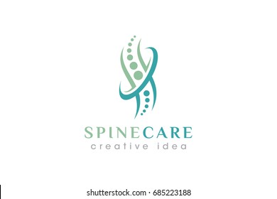 Creative Chiropractic Concept Logo Design Template