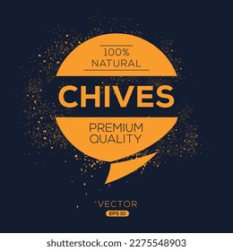 Creative (Chives), Chives Label, Vektorgrafik.