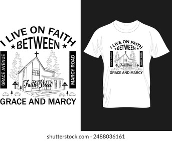 creative christian t shirt design template vector custom