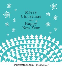 Creative Christmas card. Vector illustration