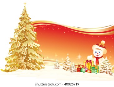 creative christmas design on red background
