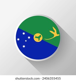 Bandera de Círculo de Isla de Navidad Creativa