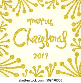 Creative Christmas label design. Trendy vector illustration
