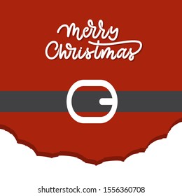 Creative christmas letter and envelope template. Merry Christmas.