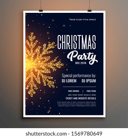 Creative Christmas Party Flyer Cover Template Design