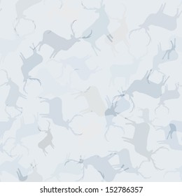 Creative Christmas patterns with deers. + EPS10 vector file