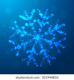 creative christmas snowflake design