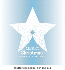 creative christmas tree design made with star