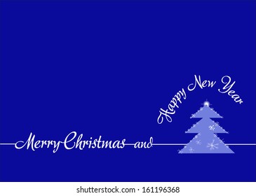 Creative Christmas tree formed from snowflakes