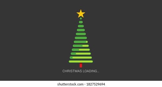 creative Christmas Tree loading icon