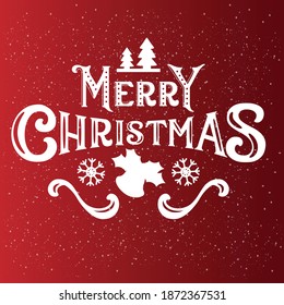 Creative Christmas typography vector art design 