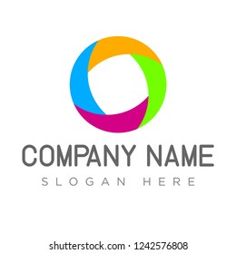 Creative circle abstract vector logo design template. chromatic emblem business icon. Abstract business logo vector.