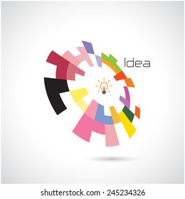 Creative circle abstract vector logo design template. Corporate business technology creative logotype symbol.Vector illustration 