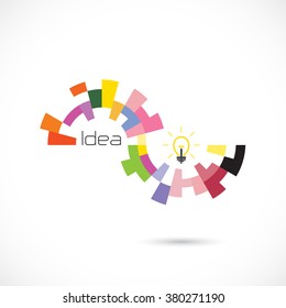 Creative circle abstract vector logo design template. Corporate business technology creative logotype symbol.Vector illustration