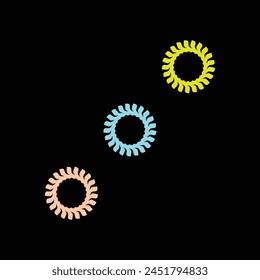 Creative circle colorful vector logo design