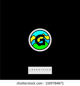 creative circle colorful world abstract G logo letter design concept suitable for business, technology, science, and education symbol.