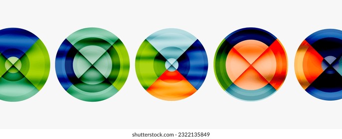 Creative circle geometric abstract background