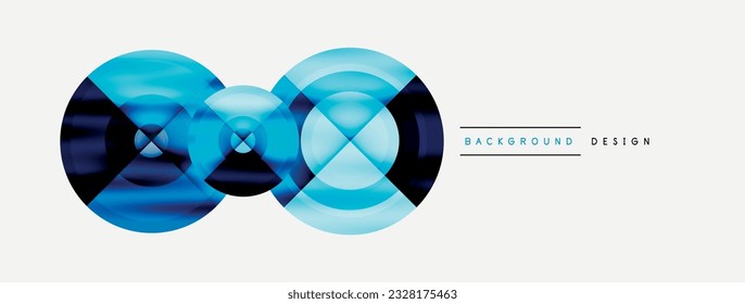 Creative circle geometric abstract background