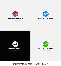 Creative Circle House Abstract Real Estate Logo Design Template for Company. Construction Architecture Building Logo Design Template Element. Home icon, real estate symbol vector.
