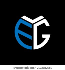  EG creative circle letter logo concept. EG letter design.
