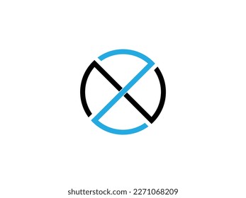 Creative Circle Letter XZ Logo Design Abstract Modern vector Illustration . Creative XZ Logo Image, Letter Xz zx Logo Icon Design For Your Modern Business . isolated on White Background. 