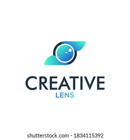 Creative circle logo, lens design concept, circle energy, power logo design, ball logo