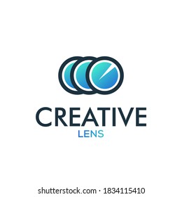 Creative circle logo, lens design concept, circle energy, power logo design, ball logo