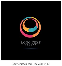 Logo Círculo creativo y redondo. Plantilla de vectores de símbolos e iconos