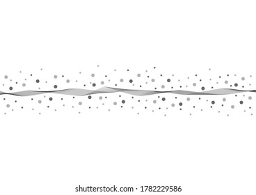 Creative circle shapes and abstract wave background with copy space. Futuristic vector template. Dynamic geometric shapes compositions. Flat and clean style. Applicable for any graphic works.