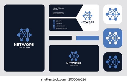 creative circle, technology, startup, finance blockchain logo template