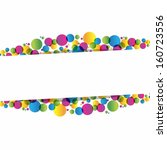 Creative circles background vector illustration