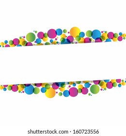 Creative circles background vector illustration