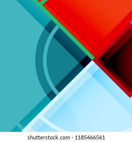Creative circles geometric abstract background with 3d effect, vector trendy template