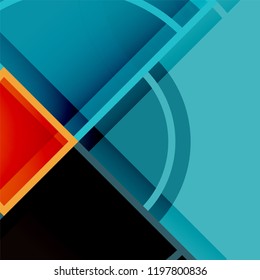Color de fondo abstracto geométrico de círculos creativos con efecto 3d, plantilla de moda vectorial