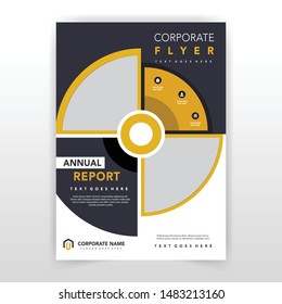 Creative circular business vector template. brochure design, modern layout, annual report, poster, corporate flyer