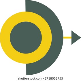 Creative circular geometric modern bullet point