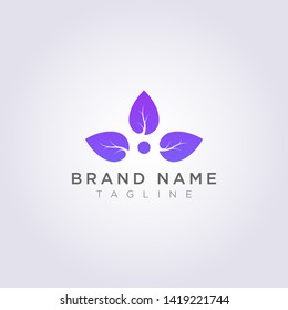 Creative circular leaf design for your business or brand.