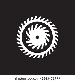 Creative Circular Saw Blade Logo Variations Fast and Efficient