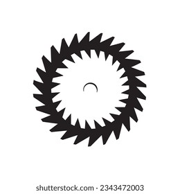 Variaciones creativas del logotipo de hoja de sierra circular rápida y eficiente