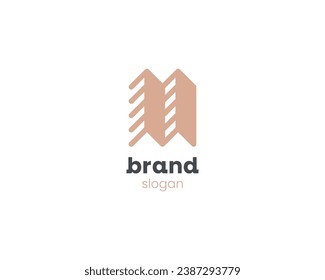 Creative city building monogram logo